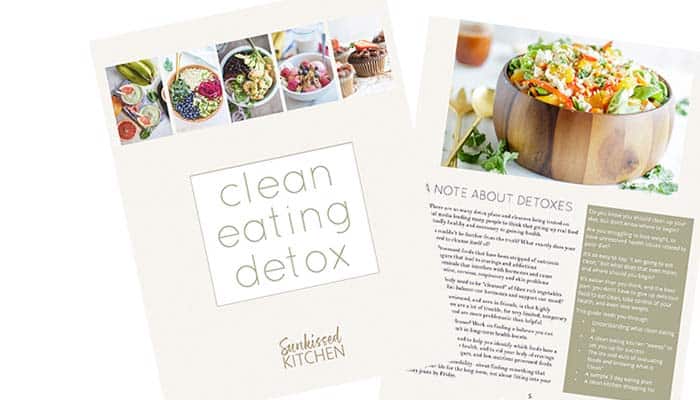 An image showing some inside pages of The Clean Eating Detox.