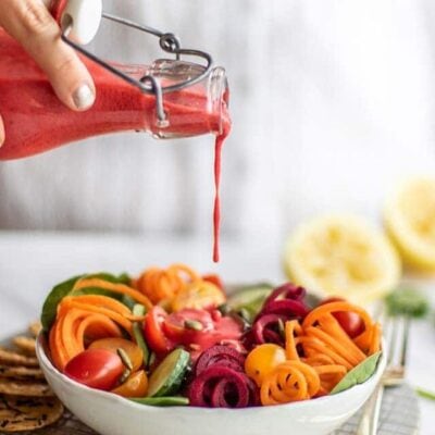 Raspberry Vinaigrette – Healthy Salad Dressing!