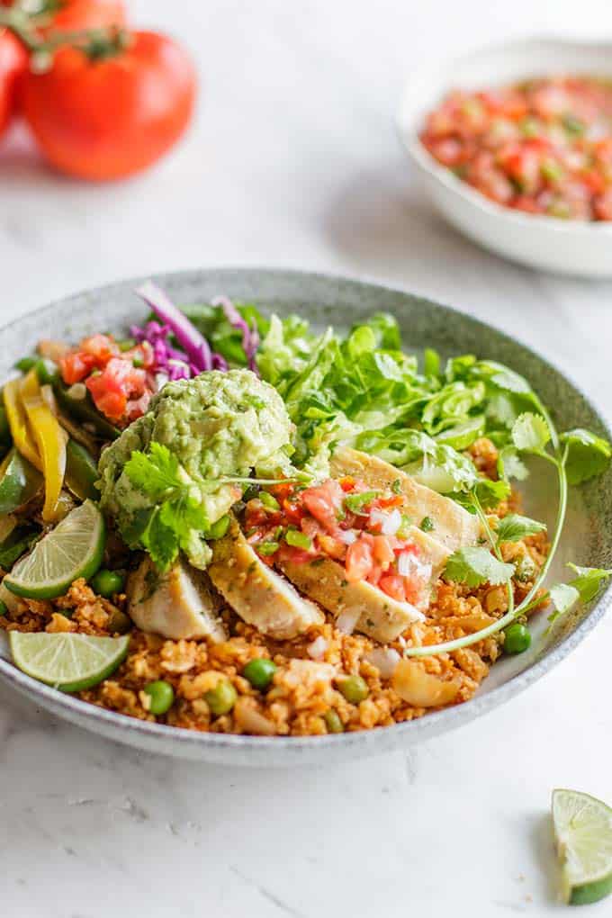 Whole30 Chipotle Burrito Bowl Recipe Sunkissed Kitchen