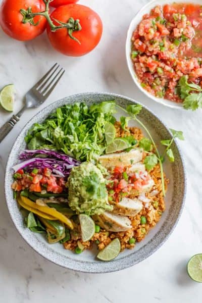 Whole30 Chipotle Burrito Bowl Recipe - Sunkissed Kitchen