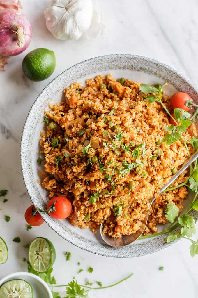 Mexican Cauliflower Fried Rice {Paleo, Whole30, Keto} - The Paleo Running  Momma