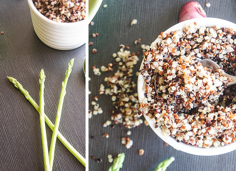 Quinoa and Asparagas