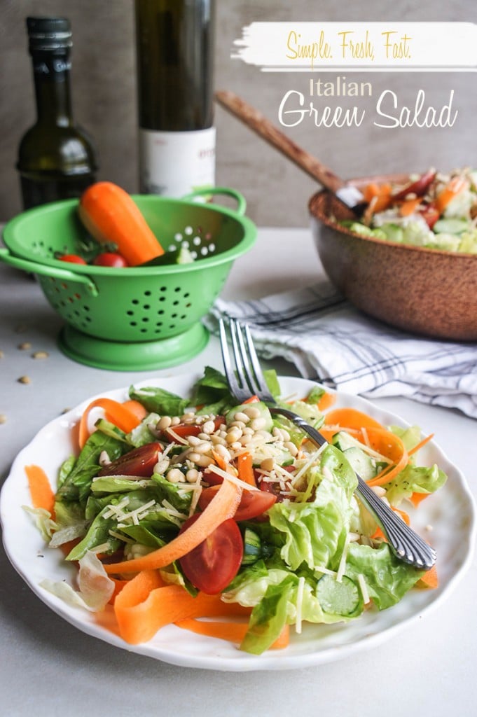 The BEST Crisp 'n Fresh Italian Green Salad Sunkissed Kitchen