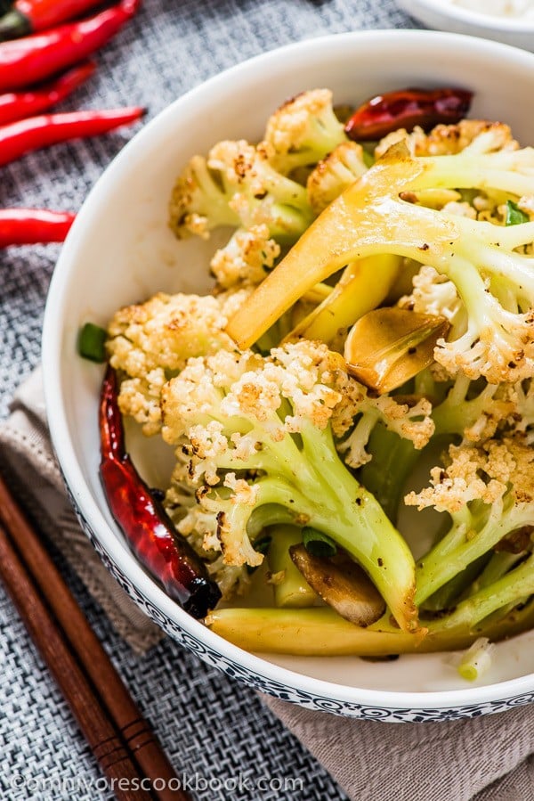 Szechuan Style Stir-Fried Cauliflower