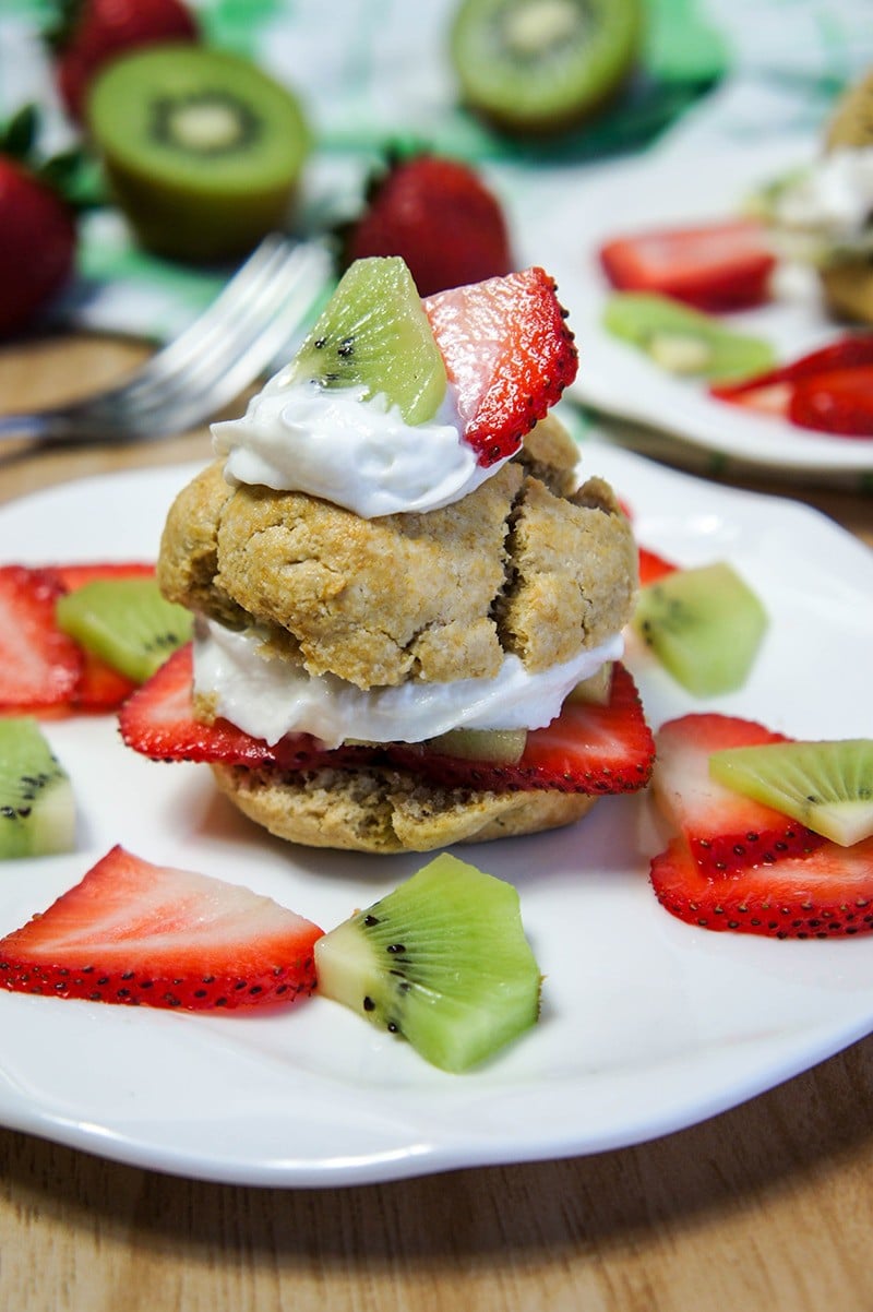 Strawberry Kiwi Shortcakes, Gluten-Free