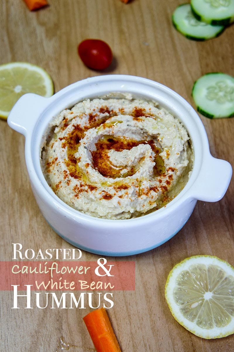 Roasted Cauliflower and White Bean Hummus - Sunkissed Kitchen