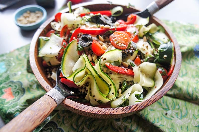 Mediterranean Quinoa Zucchini Salad