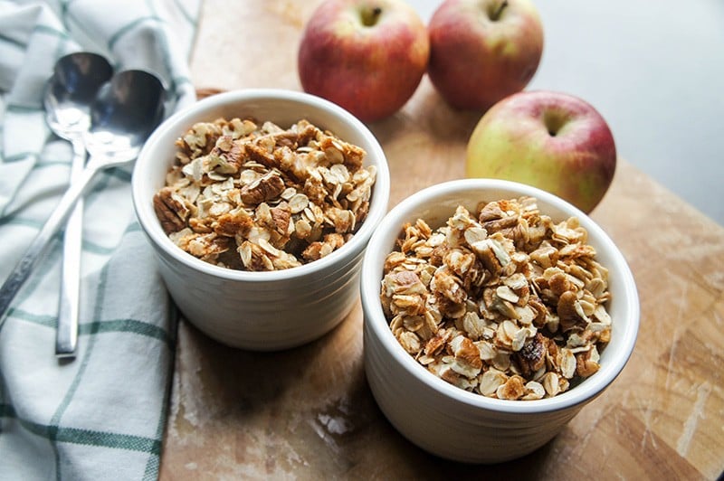 Speedy Saucy Apple Crisp (GF and Low Sugar!)