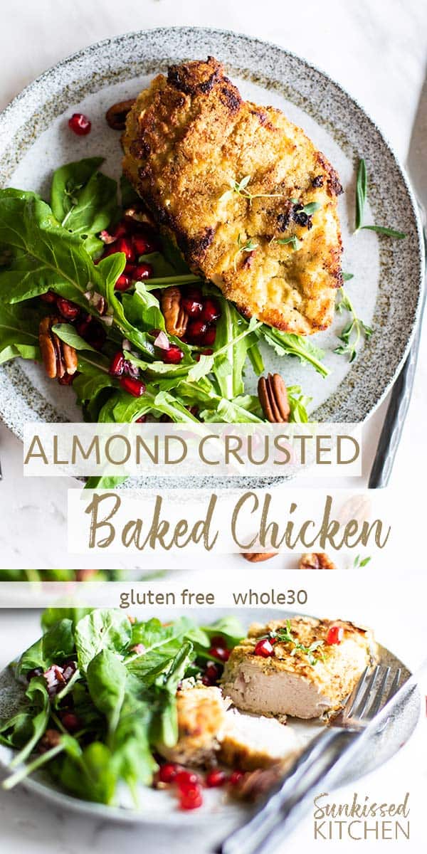 Almond Crusted Chicken {Oven-Baked} - FeelGoodFoodie