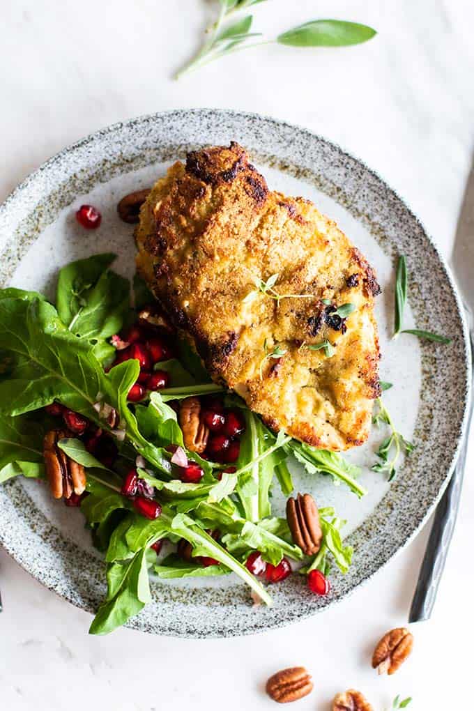 Almond Crusted Chicken {Oven-Baked} - FeelGoodFoodie