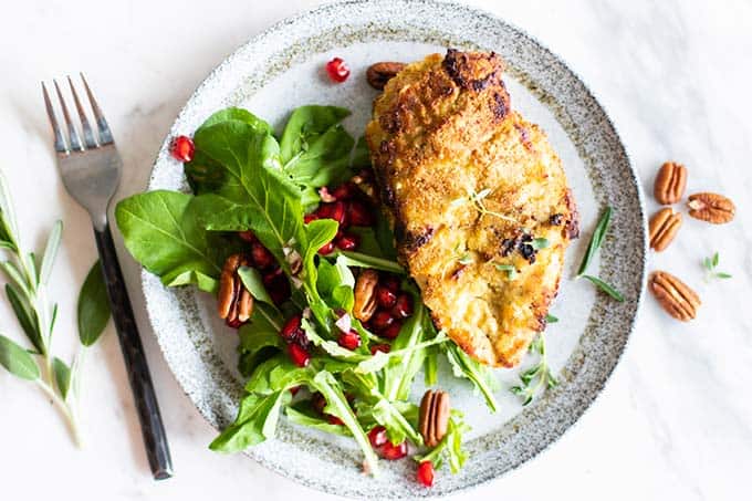 Almond Crusted Chicken {Oven-Baked} - FeelGoodFoodie