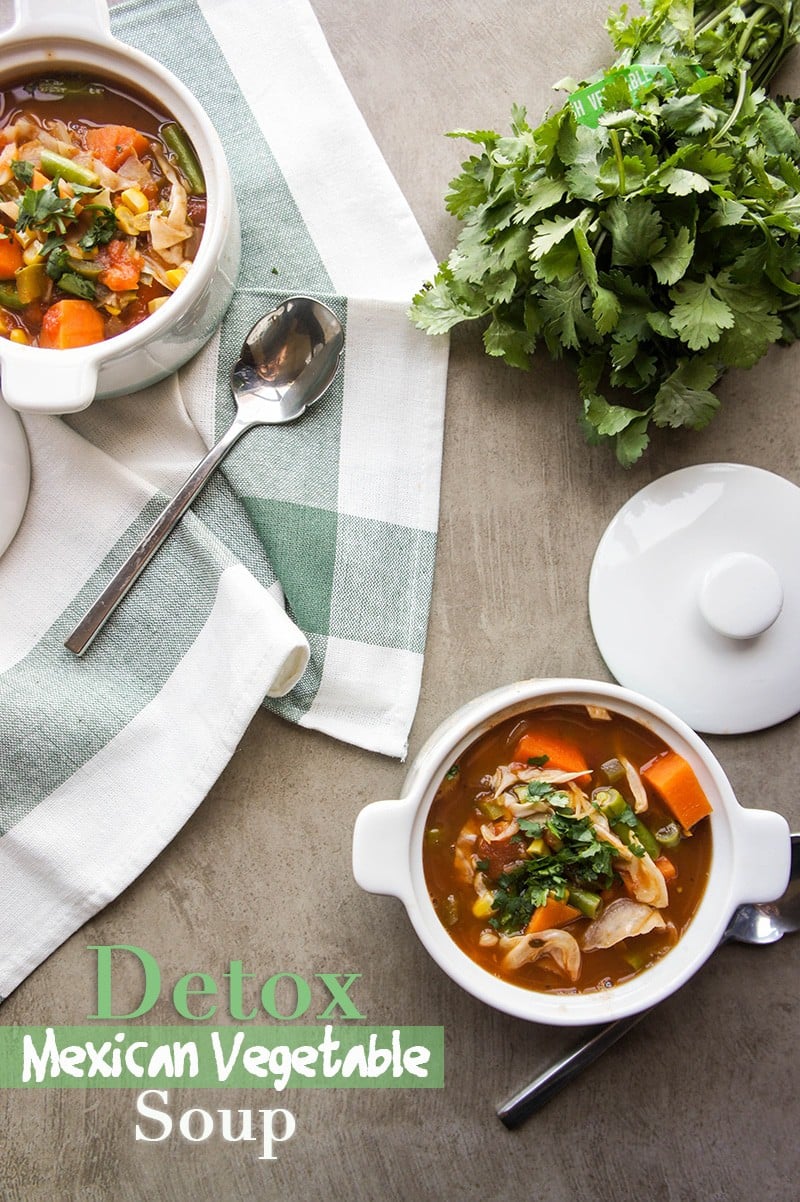 Detox Mexican Vegetable Soup / A great warming soup for when your body is in need of a healthy reset.