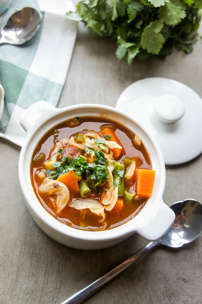 Detox Mexican Vegetable Soup / A great warming soup for when your body is in need of a healthy reset.