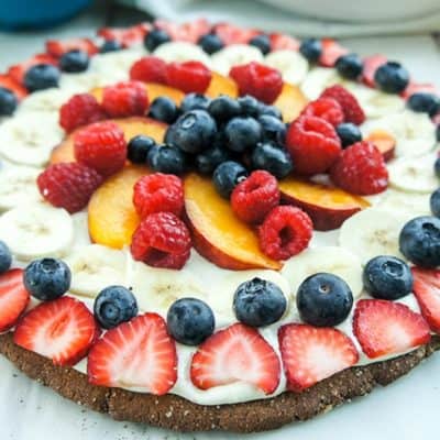 Fruit Pizza with a Gingersnap Crust (Gluten Free)
