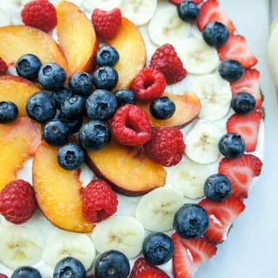 Fruit Pizza on a Gingersnap Crust