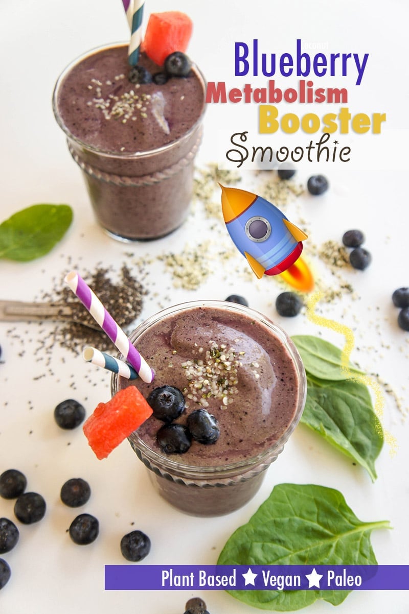 Blueberry Metabolism Booster Smoothie - Sunkissed Kitchen