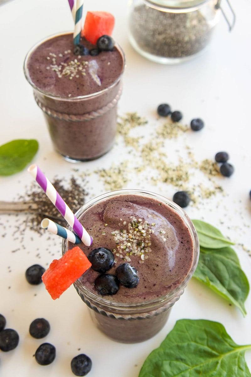 Blueberry Metabolism Booster Smoothie - Sunkissed Kitchen