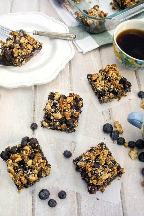 Blissful Blueberry Breakfast Bars (Sugar Free) Sunkissed Kitchen