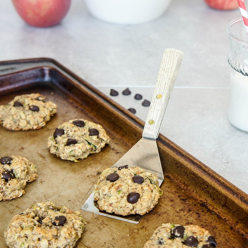 Zucchini Chocolate Chip Oatmeal Cookies Gluten Free Sunkissed Kitchen