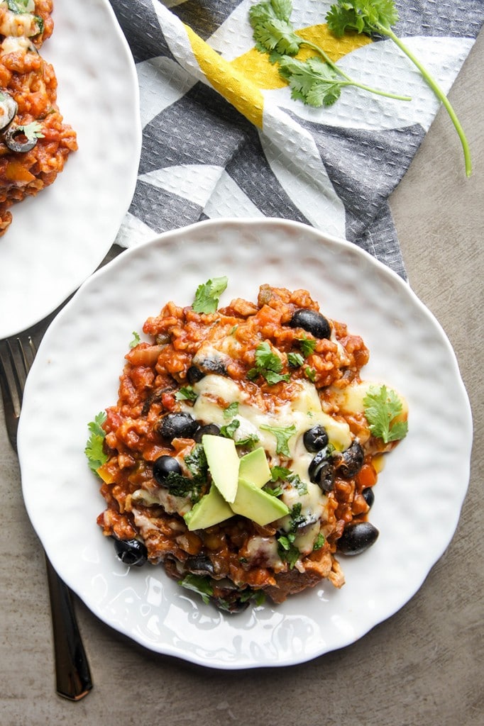 Slow Cooker Mexican Chicken and Brown Rice Recipe - Sunkissed Kitchen