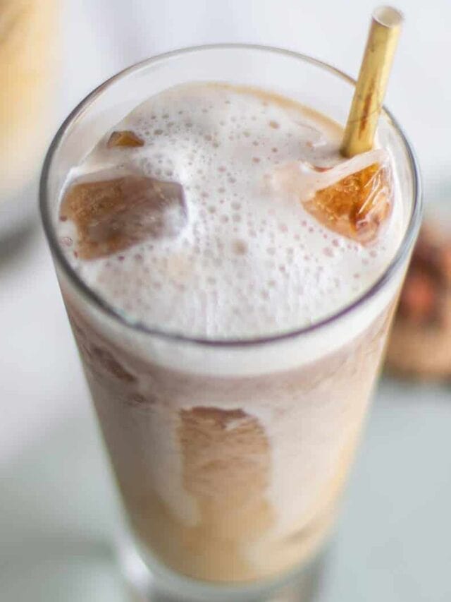 Iced Almond Milk Latte - Cookhouse Diary