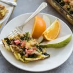 Sausage Egg Bake / A high protein, healthy breakfast bake to share with a crowd or for make-ahead breakfasts.