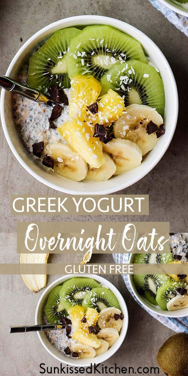 Overnight Oats with Greek Yogurt Sunkissed Kitchen
