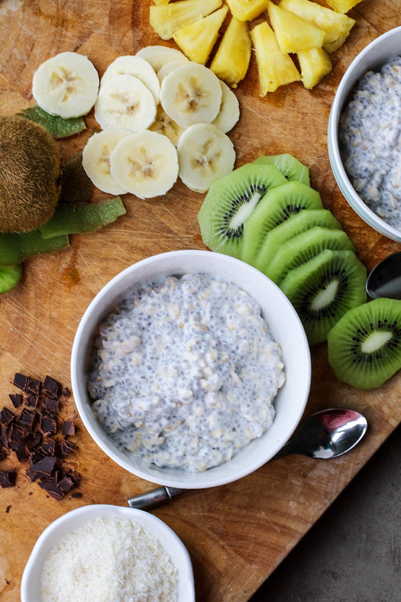 Overnight Oats with Chia Seeds Sunkissed Kitchen