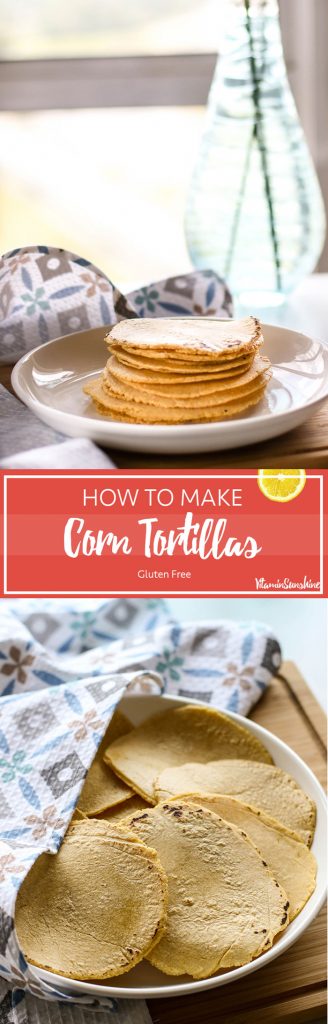 How to Make Corn Tortillas / These tortillas are so simple to make, and are a perfect gluten free wrap.