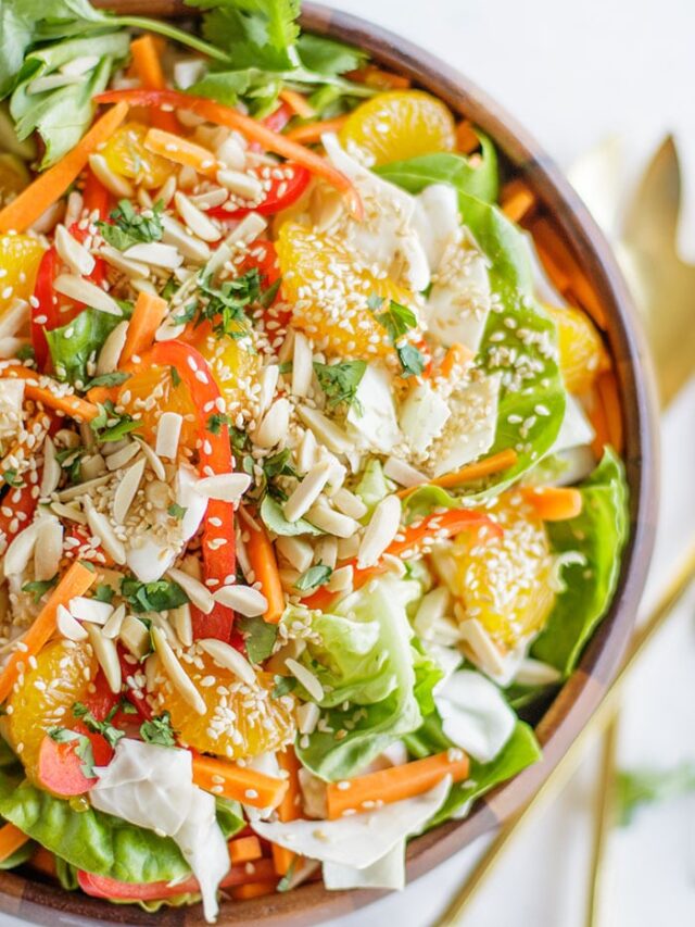 Asian Cabbage Salad With The Best Dressing Sunkissed Kitchen