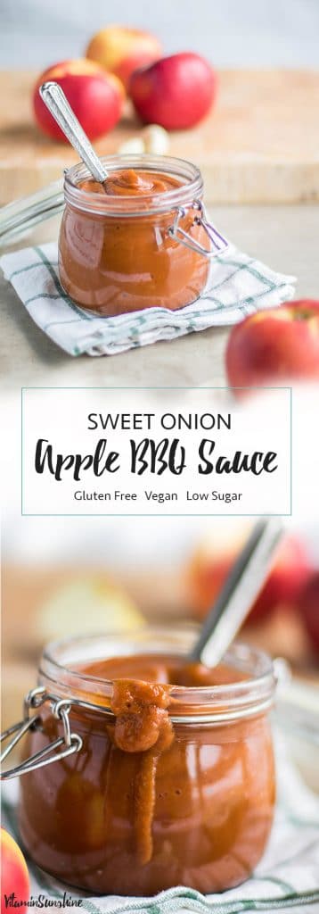 Sweet Onion Apple BBQ Sauce / The perfect recipe to end summer and welcome fall flavors.