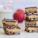 Chocolate Sunflower Butter Bars / This gluten free and vegan recipe is also low in sugar -- and sure to be a bit hit with the whole family!