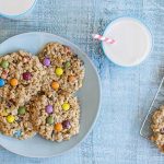 Monster Cookies / These gluten free and nut free monster cookies are great for school parties! A classic Halloween Cookie made healthier.