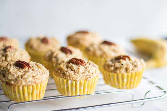 Healthy Banana Nut Muffins (Gluten Free)