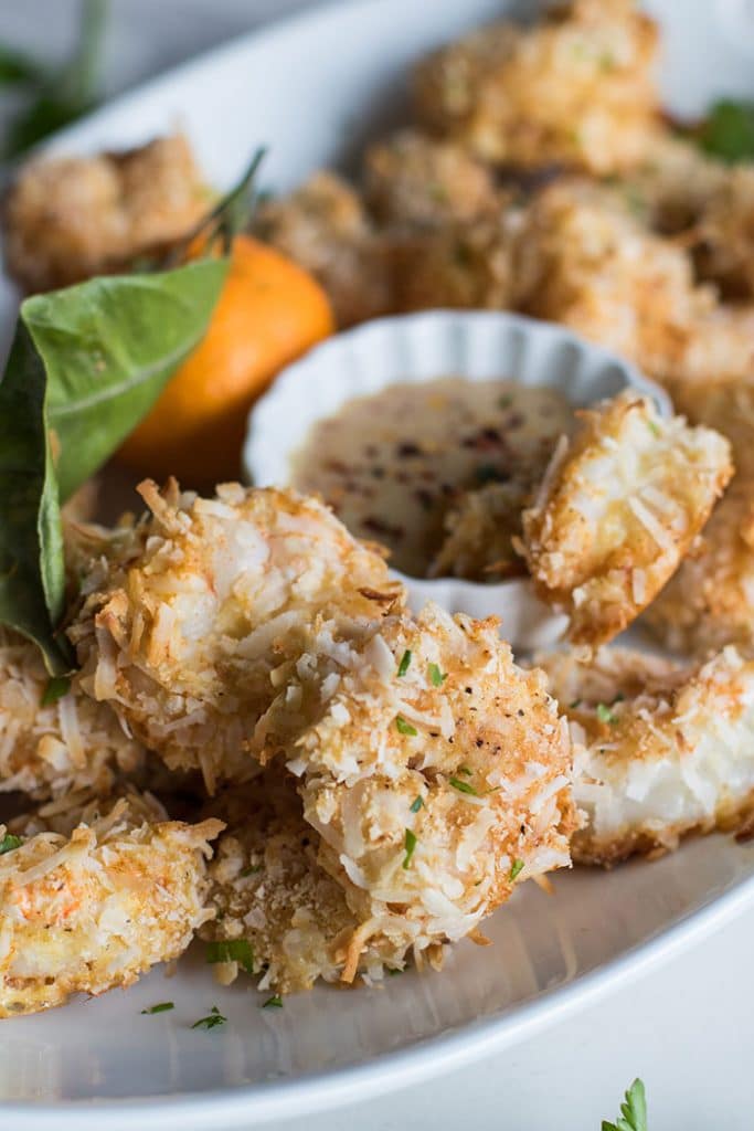 Crispy Baked Coconut Shrimp + Tips for Healthy Party Food - Sunkissed ...