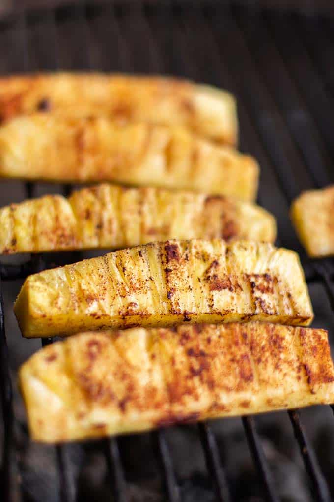 Sweet And Spicy Grilled Pineapple With Cinnamon Whole30 Sunkissed Kitchen