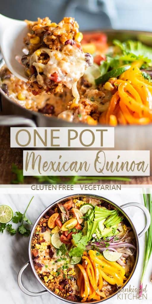 One Pan Mexican Quinoa and Rice - Sunkissed Kitchen