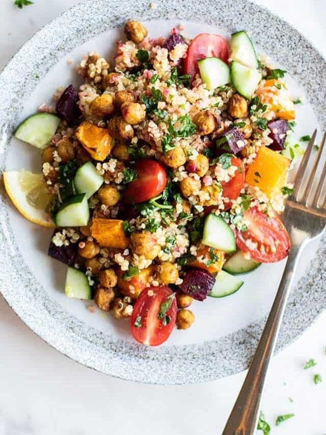 Chickpea Moroccan Salad - Sunkissed Kitchen