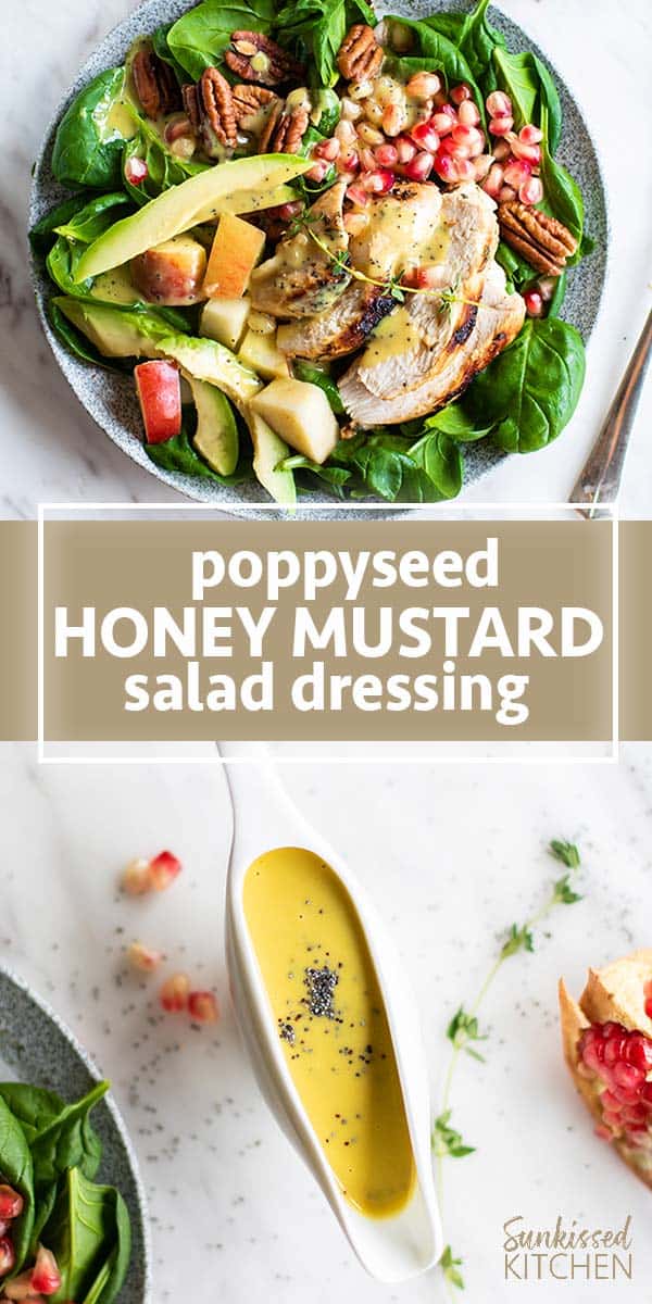 Poppyseed Honey Mustard Salad Dressing Sunkissed Kitchen