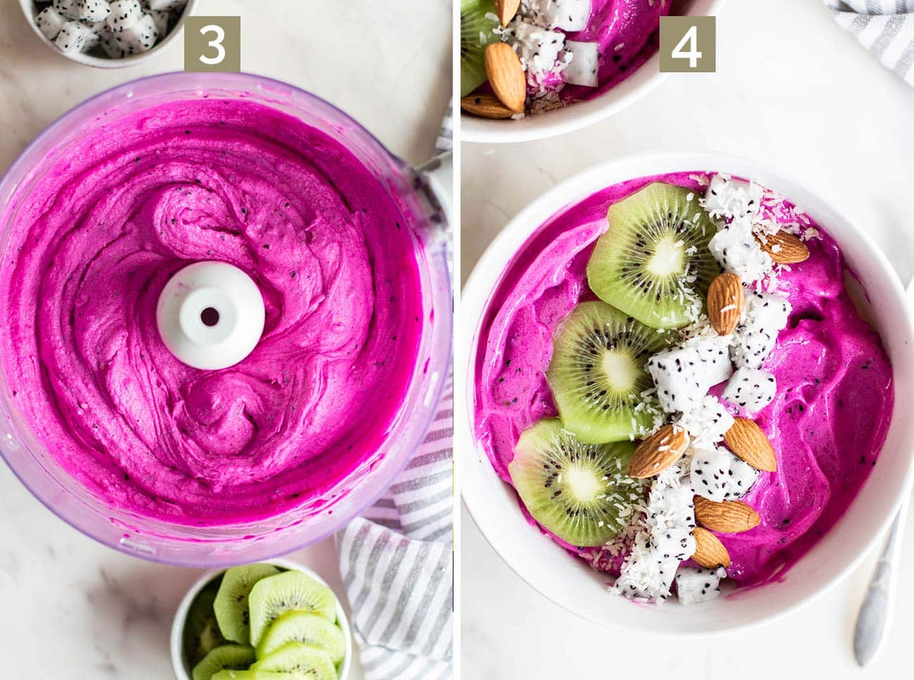 Dragon Fruit Smoothie Bowls (Pitaya Bowls) Sunkissed Kitchen