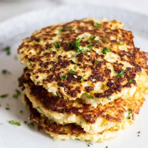 Cauliflower Fritters - Sunkissed Kitchen