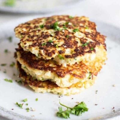 Crispy Cauliflower Fritters – Low Carb “Hashbrowns”