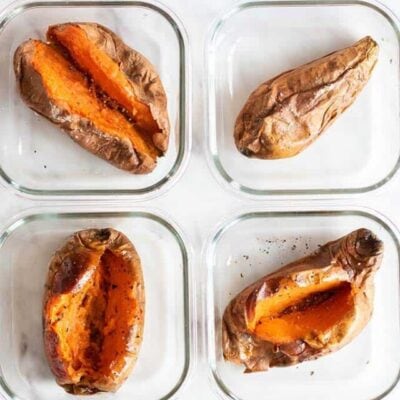 Baked Sweet Potatoes for Meal Prep