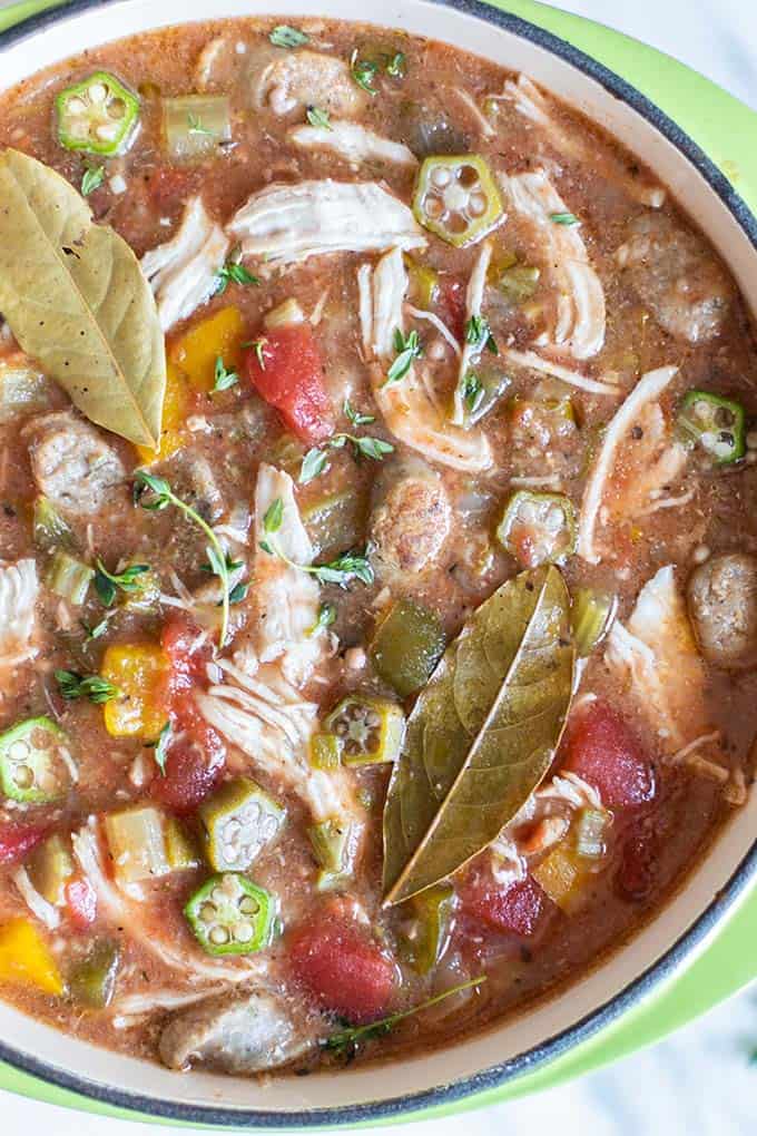 Crockpot Gumbo - Sunkissed Kitchen