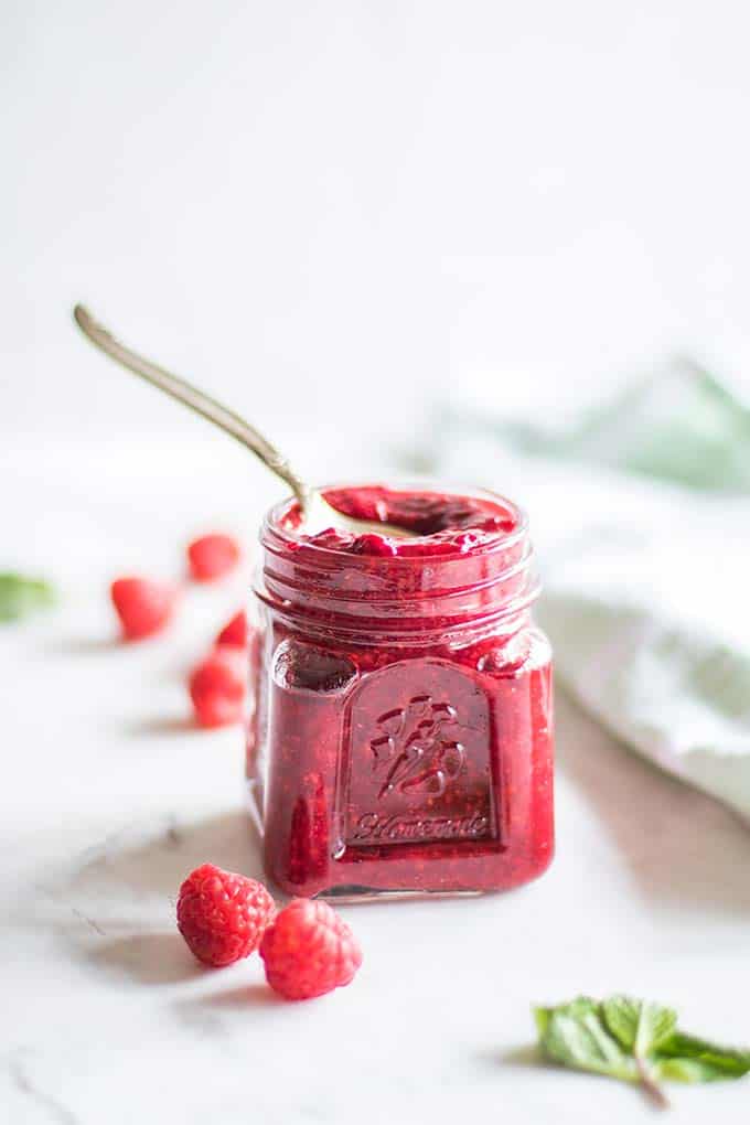 Raspberry Chia Jam - Sunkissed Kitchen