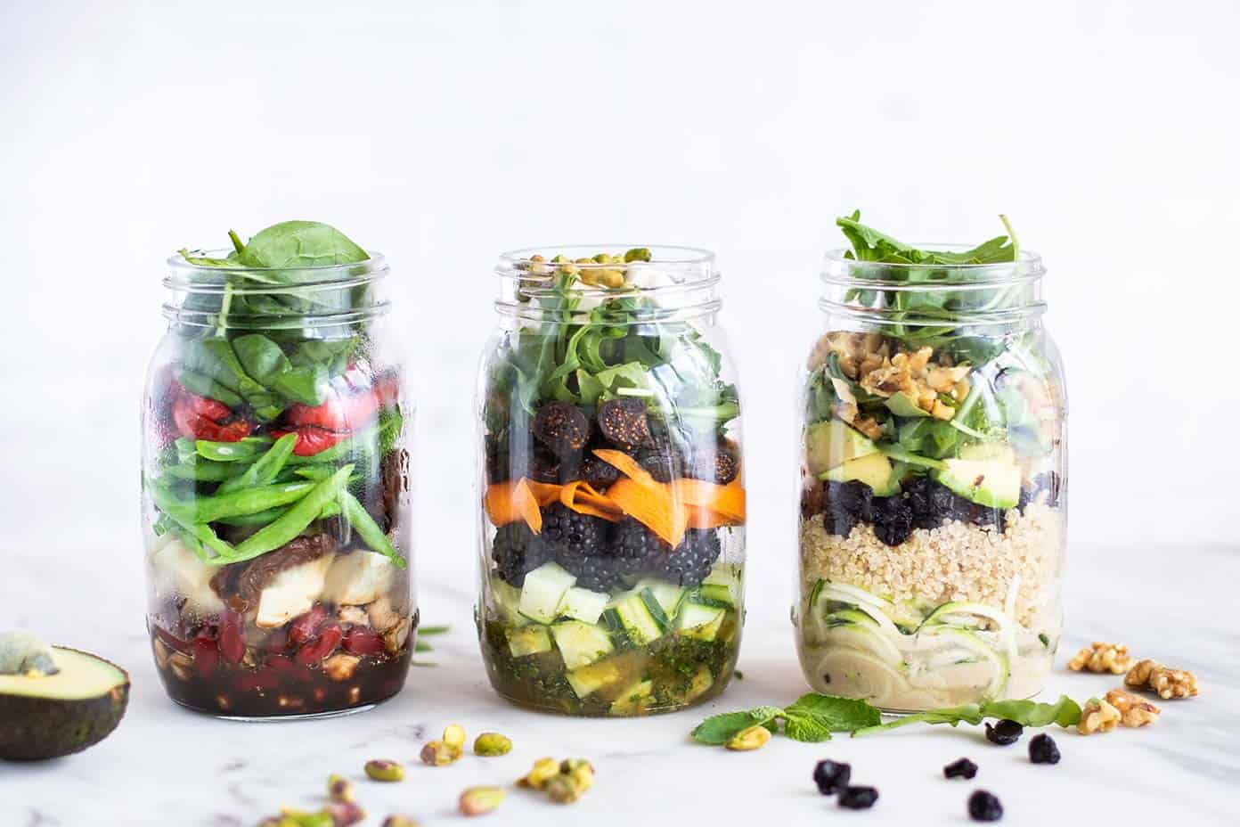 Mason Jar Salads: Three Ways