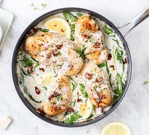 Creamy Tuscan Garlic Chicken Whole30 Sunkissed Kitchen