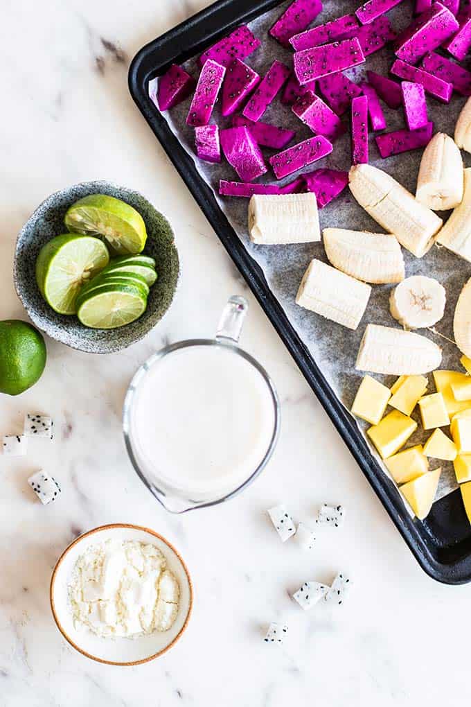 Pitaya Bowl - Dragon Fruit Smoothie Bowl - Sunkissed Kitchen