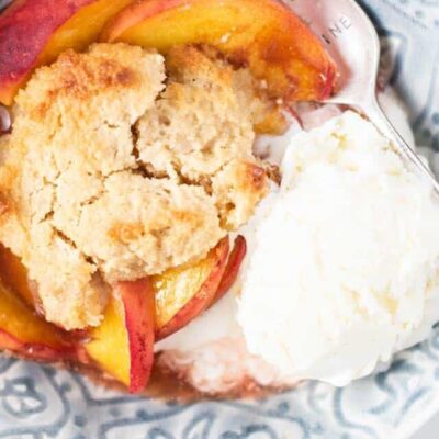 Gluten Free Peach Cobbler