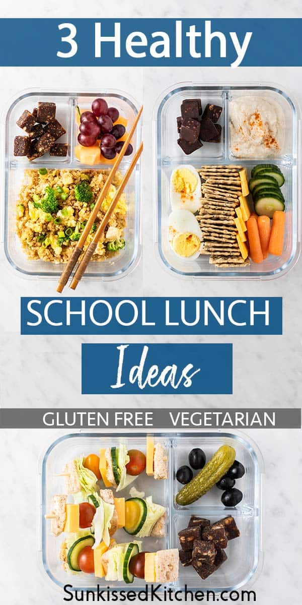 3 Easy Healthy School Lunch Ideas - Sunkissed Kitchen